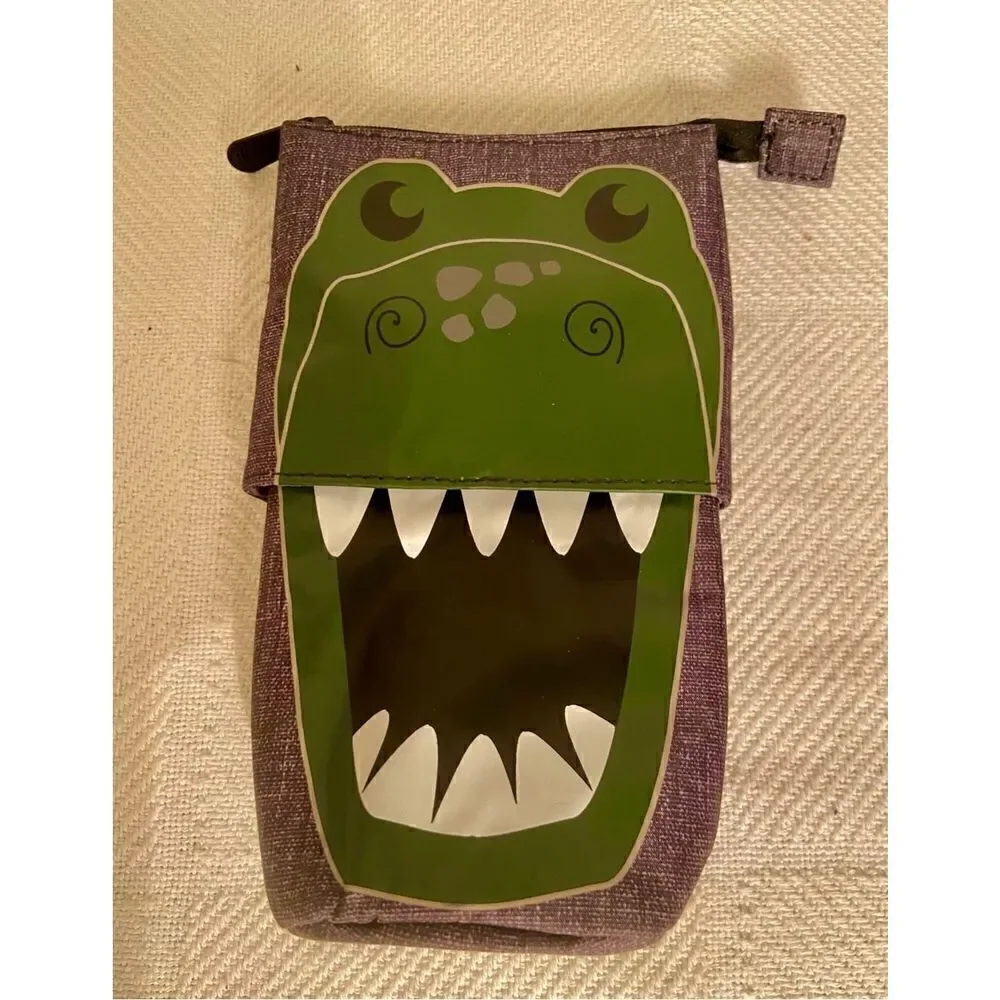 Dinosaur Thirty One HIDE & PEEK POUCH TOTE Bag - Dino Chomp Zip Top Carry Tote